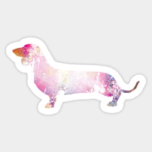 Paint Splash Dachshund Sticker